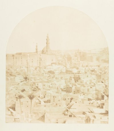 Kairó általános képe, a Tegloun mecsetből, 1849. december – 1850. január. alkotó: Maxime Du Camp