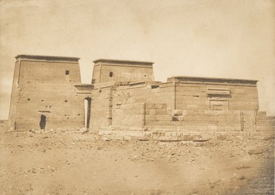 Dakkeh Pselcis templomának általános képe, északról, 1850. április 5. alkotó: Maxime Du Camp
