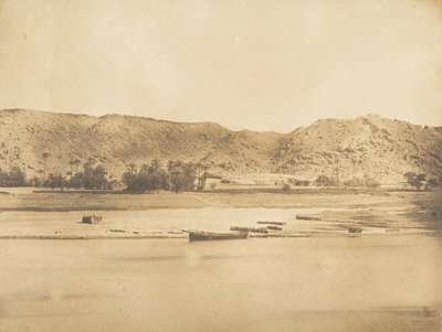Philae - Cherk-el-Hesseh, 1849-50 közötti nézet délkeletre. alkotó: Maxime Du Camp