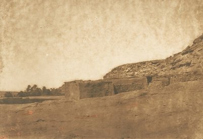 Az Abou-hor Tropic of Cancer faluban készült kilátás 1850 áprilisában. alkotó: Maxime Du Camp