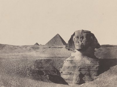 Közép-Egyiptom, A Szfinx, 1849. december, nyomtatva 1852. alkotó: Maxime Du Camp