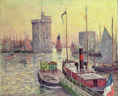 La Rochelle kikötője alkotó: Maxime Emile Louis Maufra
