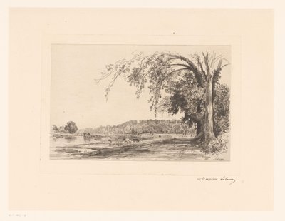 Kilátás Richmondra Richmond (cím az objektumon) alkotó: Maxime François Antoine Lalanne (signed by artist)