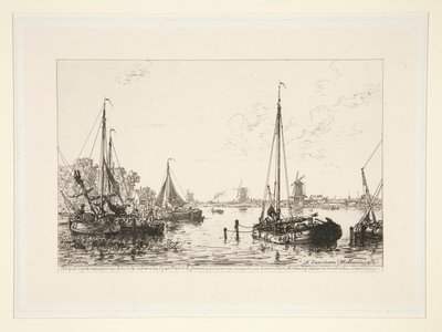 A Zaandam, Hollande (Zaandamban, Hollandiában) alkotó: Maxime Lalanne
