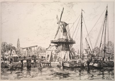 Harlem Hollandiában, 1877. alkotó: Maxime Lalanne