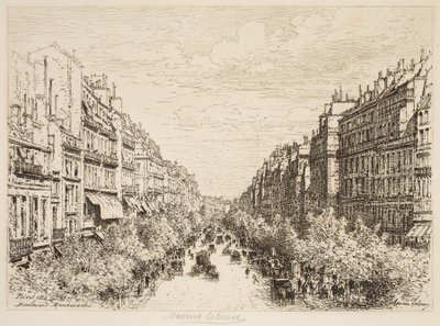 Boulevard Montmartre, Párizs alkotó: Maxime Lalanne