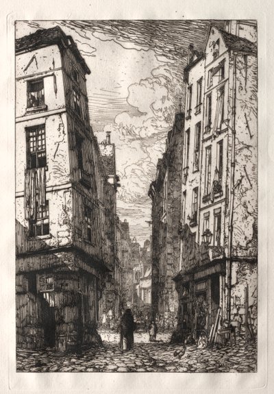 Rue des Marmousets (Régi Párizs) alkotó: Maxime Lalanne