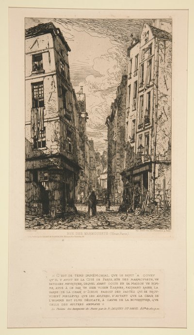 Rue des Marmousets (Régi Párizs) alkotó: Maxime Lalanne