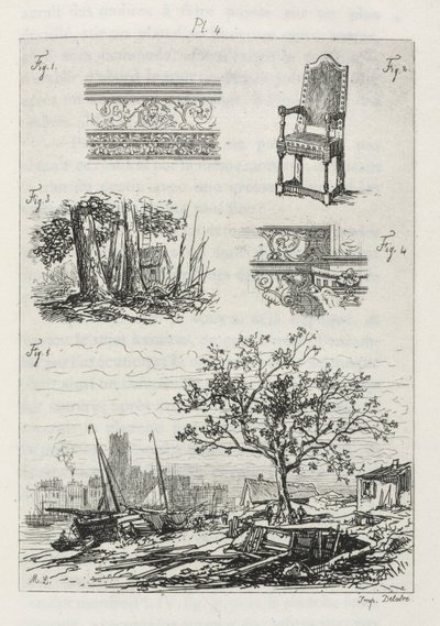 Értekezés a rézkarcról: 1866. 4. tábla. alkotó: Maxime Lalanne