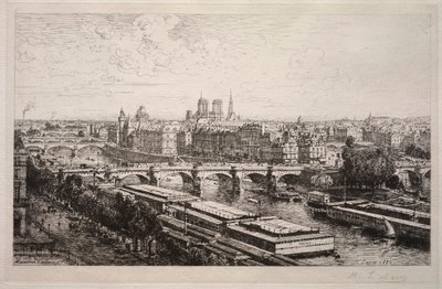 Kilátás a Louvre-ból, 1882. alkotó: Maxime Lalanne