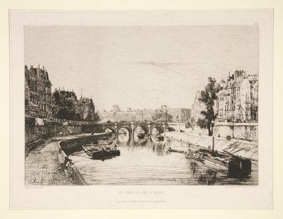 Kilátás a Pont Saint-Michelről készült alkotó: Maxime Lalanne