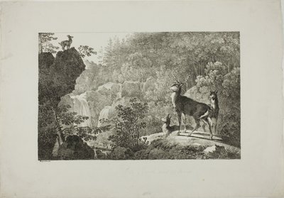 A szarvas és a zerge alkotó: Maximilian Josef Wagenbauer