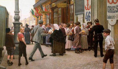 Horgonykenyér akció Bécs 3. kerületében alkotó: Maximilian Lenz