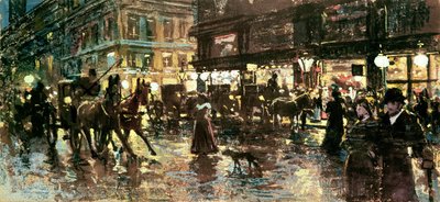 A Ringstrasse éjjel, Bécs alkotó: Maximilian Lenz