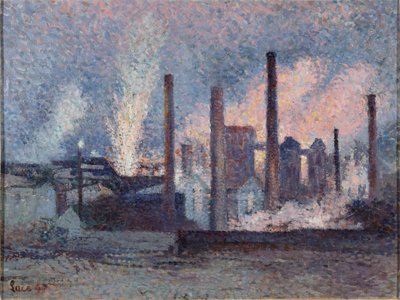Charleroi-i acélművek A charleroi-i acélművek, 1897. alkotó: Maximilien Luce