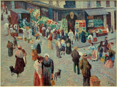 Élelmiszerbolt, Rue des Abbesses alkotó: Maximilien Luce