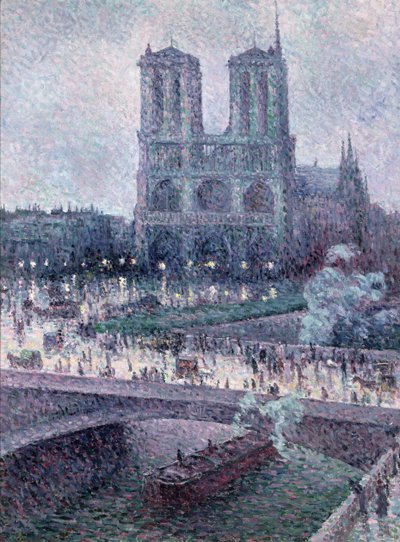 Notre Dame, 1900 körül (olaj, vászon) alkotó: Maximilien Luce