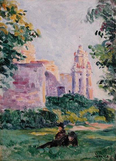 Pihenés a fűben, 1897 körül (olaj a fedélzeten) alkotó: Maximilien Luce