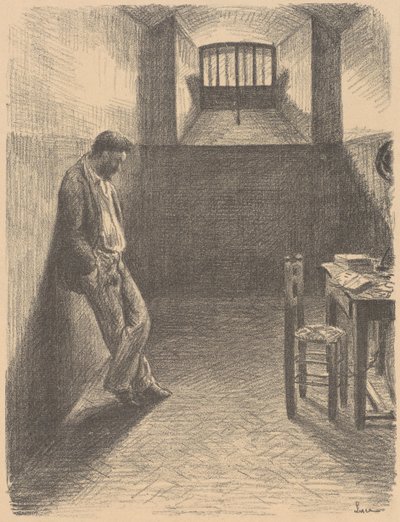 Önarckép a Mazas börtönben alkotó: Maximilien Luce