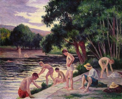 A fürdőzők alkotó: Maximilien Luce