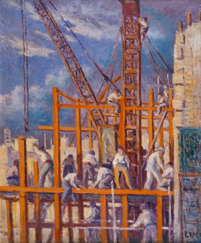 Párizs építési területei, Boulevard de la Madeleine; A párizsi hajógyárak, Boulevard de la Madeleine, alkotó: Maximilien Luce