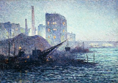 A Temze Londonban, 1893 körül alkotó: Maximilien Luce