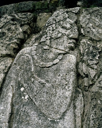 Stele az A házban, terasz 2 a palotában alkotó: Mayan