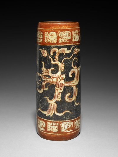 Animált fügenövényes edény, i.sz. 600-900 (cserépedény csúszdával) alkotó: Mayan
