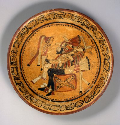 Állványtál, 550-700 körül (terrakotta és festék) alkotó: Mayan Mayan