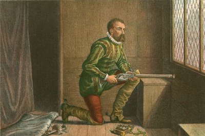 James Hamilton Moray régens közeledtére várva (színes metszet) alkotó: McLaren John Ralston