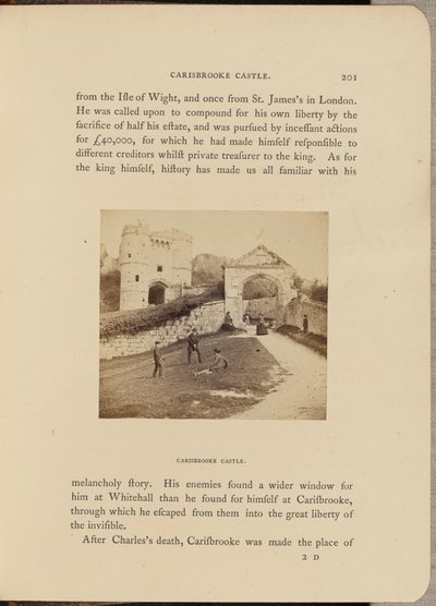 Carisbrooke Castle; általános nézet alkotó: McLean and Melhuish