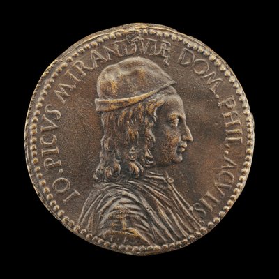 Giovanni Pico della Mirandola, 1463-1494, filozófus és költő. alkotó: Medallist T.R.