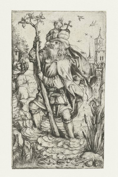 Szent Kristóf ("kis változat") alkotó: Meester van het Amsterdamse Kabinet