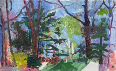 Chequamegon National Forest, 2016 (olaj, vászon) alkotó: Megan Williamson