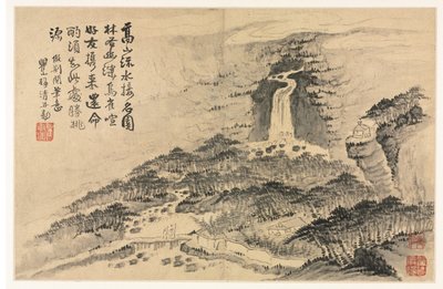 Tájképek régi mesterek különféle stílusai után alkotó: Mei Qing