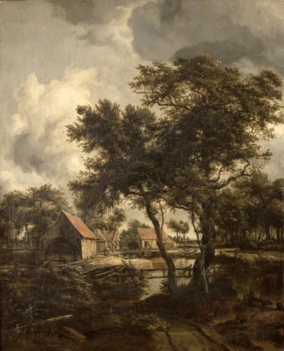 A vízimalom, 1660 körül alkotó: Meindert Hobbema