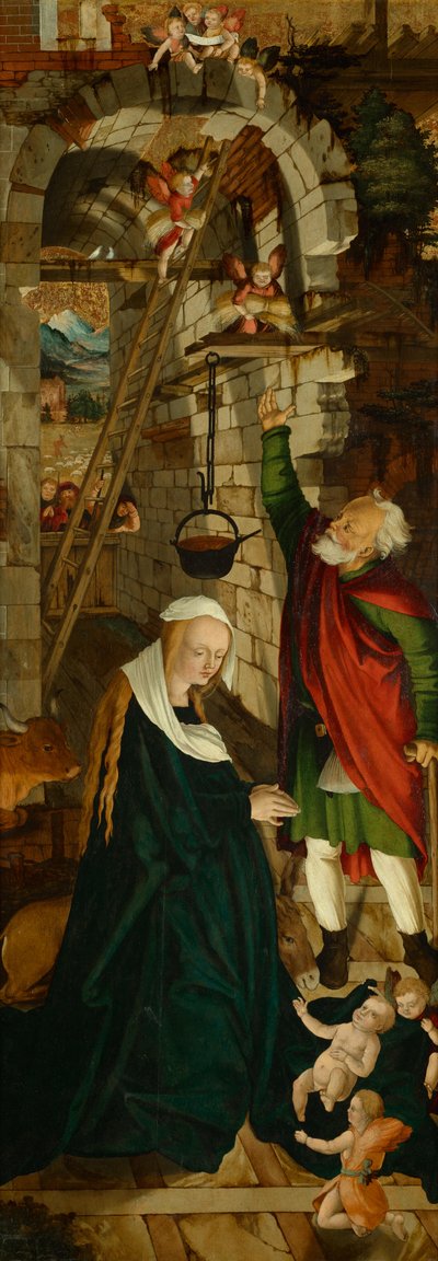 Krisztus születése alkotó: Meister der Oberfalkensteiner Altarflügel