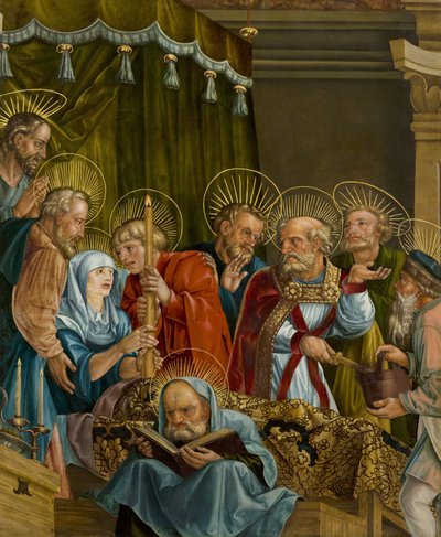 Német: Der Tod der Maria Mária halálos ágya alkotó: Melchior Feselen