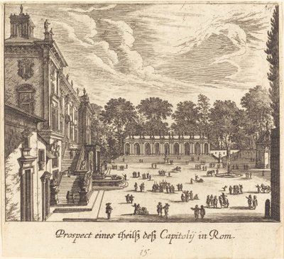 Capitolium, Róma alkotó: Melchior Küsel after Johann Wilhelm Baur