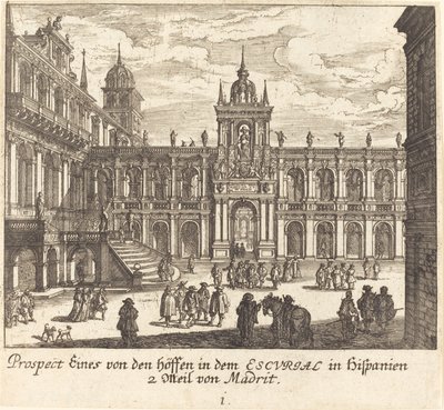 Escorial, Spanyolország alkotó: Melchior Küsel after Johann Wilhelm Baur