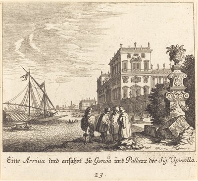 Spinolla palota, Genova alkotó: Melchior Küsel after Johann Wilhelm Baur