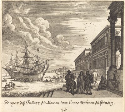 Widman gróf palotája alkotó: Melchior Küsel after Johann Wilhelm Baur