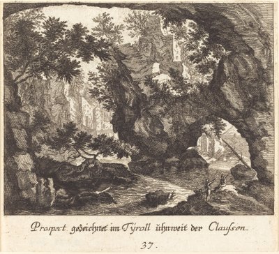 Tiroli táj alkotó: Melchior Küsel after Johann Wilhelm Baur
