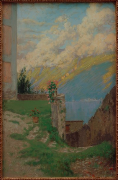 Kilátás a Garda-tóra alkotó: Melchior Lechter