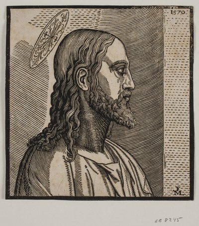 Krisztus portréja alkotó: Melchior Lorck