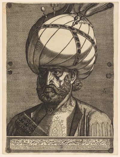 Ismael perzsa nagykövet portréja alkotó: Melchior Lorck