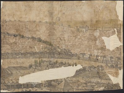 Konstantinápoly kilátása, 16. lap, Melchior Lorck, 1559 alkotó: Melchior Lorck