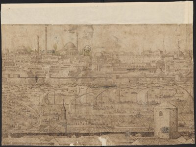 Konstantinápoly kilátása, 8. lap, Melchior Lorck, 1559 alkotó: Melchior Lorck