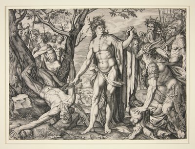 Marsyas nyúzása alkotó: Melchior Meier