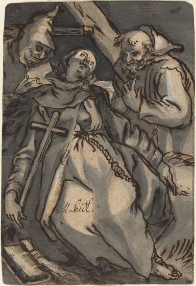 Szent Euphrosyne alkotó: Melchior Steidl after Abraham Bloemaert